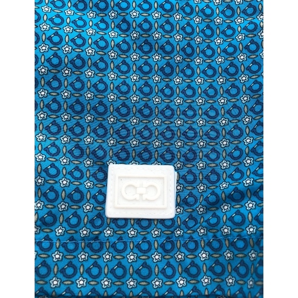 New Salvatore Ferragamo Gancini Swim Trunk Blue - Picture 5 of 8